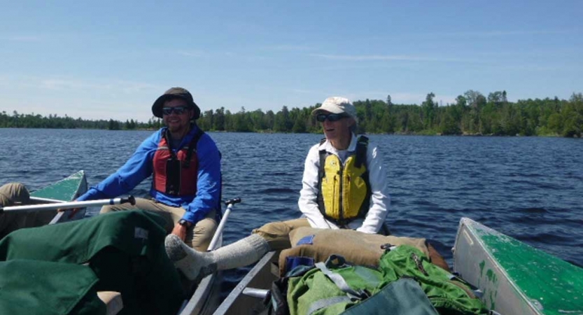 adults unplug on canoeing trip in minnesota